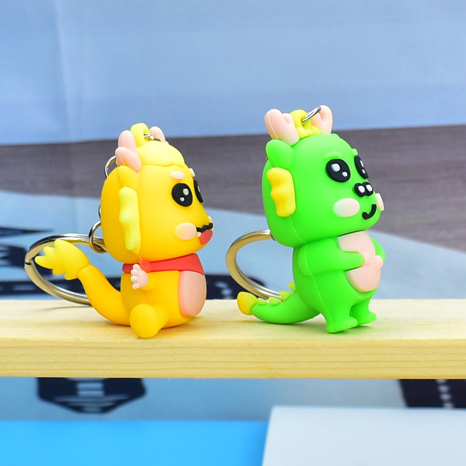 Geometric PVC Bag Pendant Keychain With Durable Hardware For Bags Keys Backpacks Cute Accessory Everyday Style