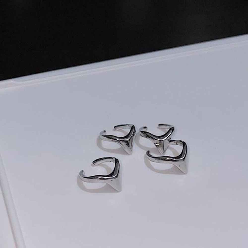 Unisex Geometric Copper Ring Japanese Korean Style Fashion Fingertip Ring Trendy High Quality Accessory Durable