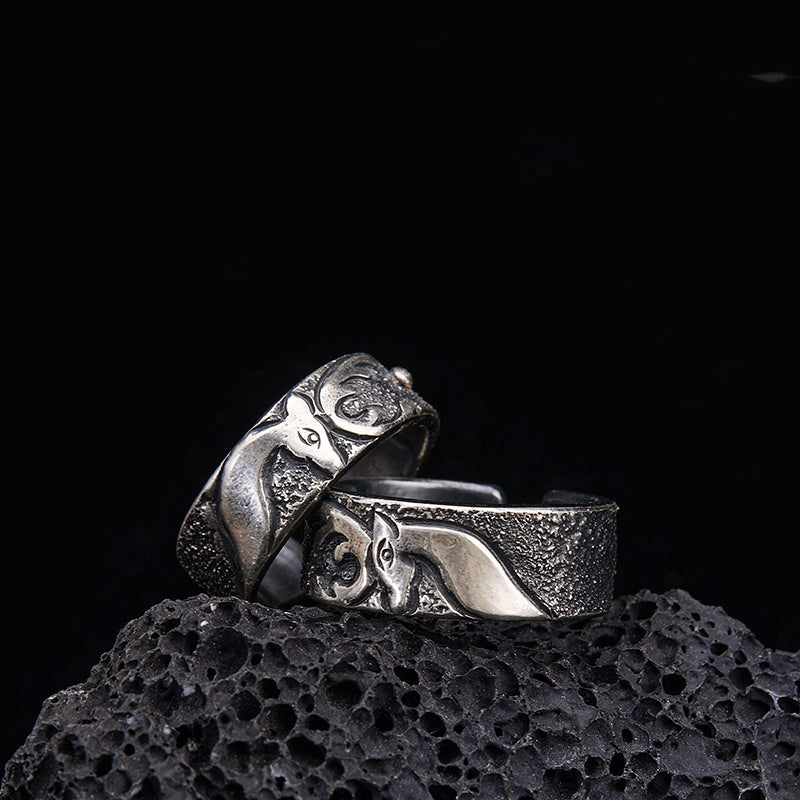 Vintage Copper Ring For Men And Women Adjustable Open Band With Unique Design Thin Profile Unisex Jewelry Ring