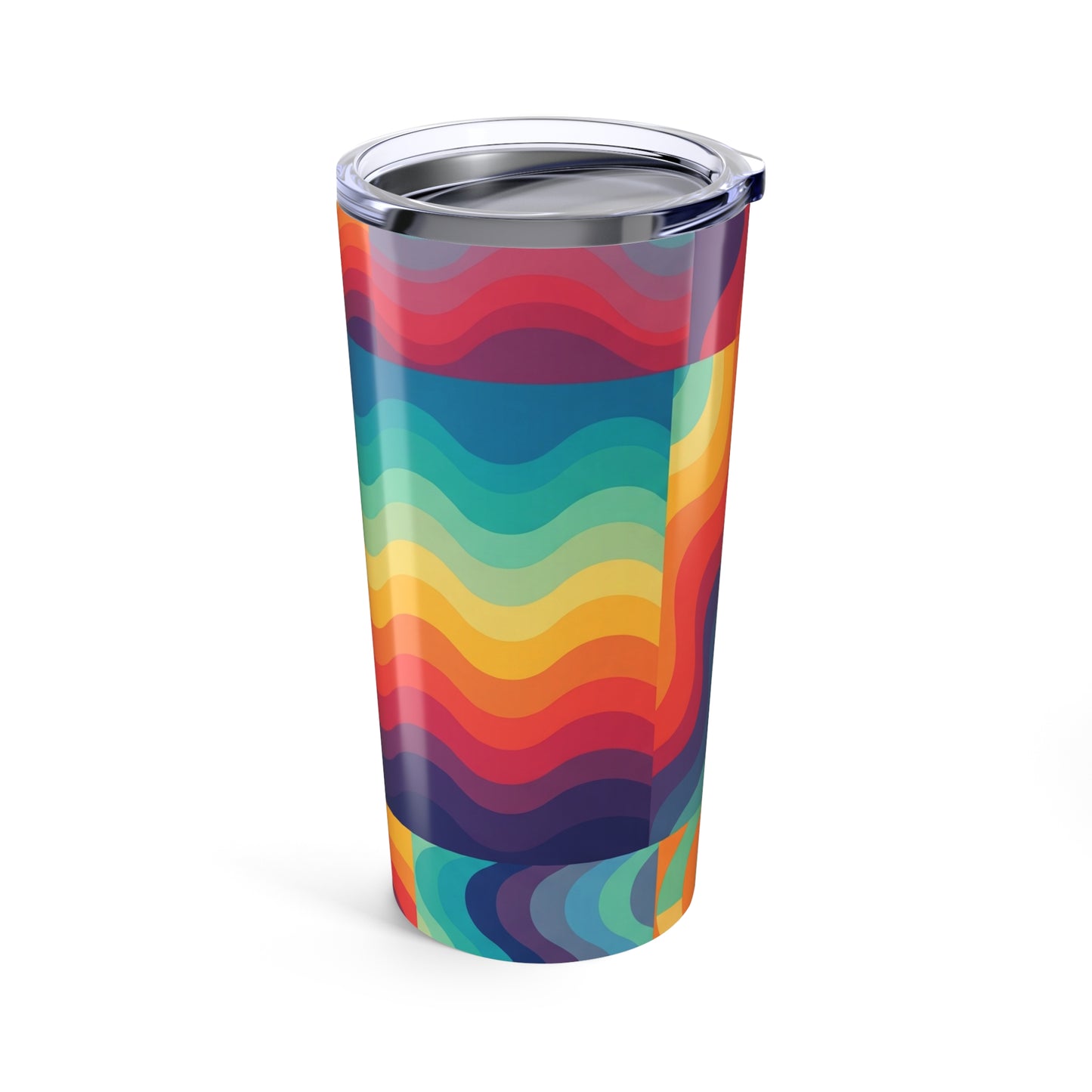 20oz Stainless Steel Travel Mug Double Wall Vacuum Insulation Printed Design Spill Resistant Keeps Drinks Hot Or
