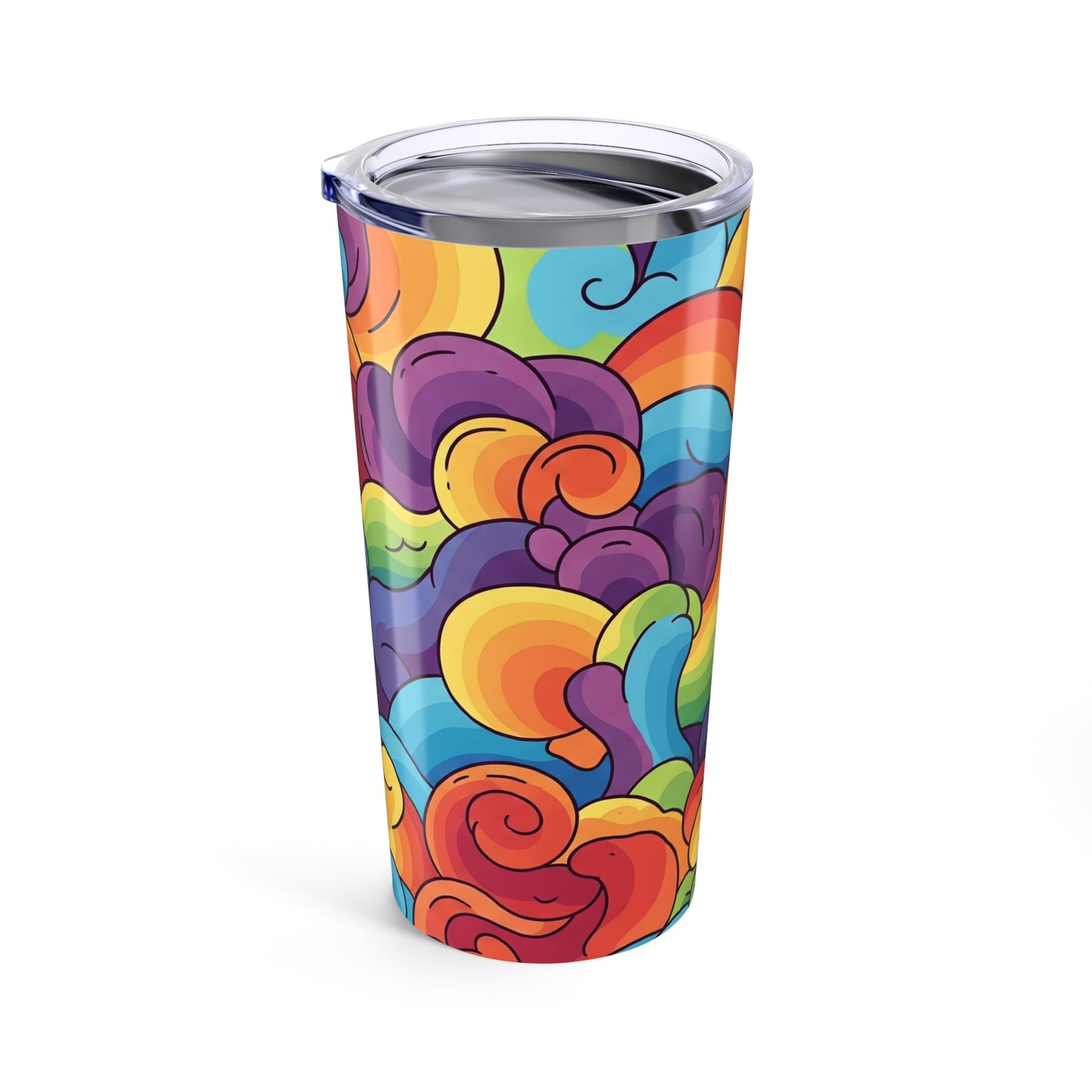 Printed 20oz Stainless Steel Tumbler With Lid For Hot And Cold Drinks Made For Daily Use Durable And Dishwasher