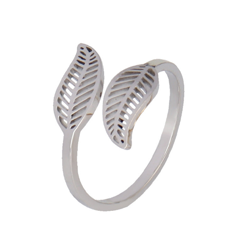 Stainless Steel Geometric Ring Natural Style Women Gold Silver Trendy Fashion Hip Hop Minimal Jewelry Timeless