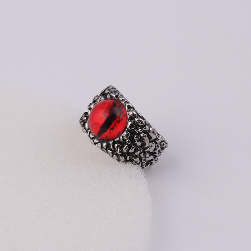 Skull Eye Ring Vintage Alloy Adjustable Gothic Ring Electroplated Individually Packed For Men High Quality Now