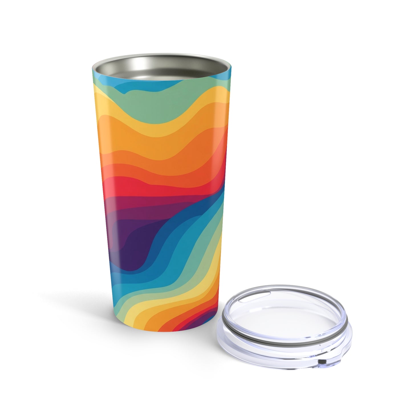 20oz Stainless Steel Tumbler With Double Wall Insulation Spill Resistant Travel Mug For Hot Or Cold Beverages