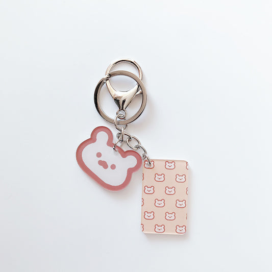 Earphone Protective Sleeve With Hanging Chain And Keychain Bear Dog Bunny Design Film Deluxe Style Fresh Style