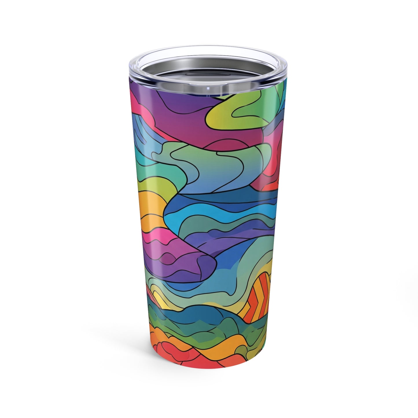 20oz Stainless Steel Tumbler With Double Wall Vacuum Insulation Travel Mug Spill Resistant Keeps Beverages Hot Or