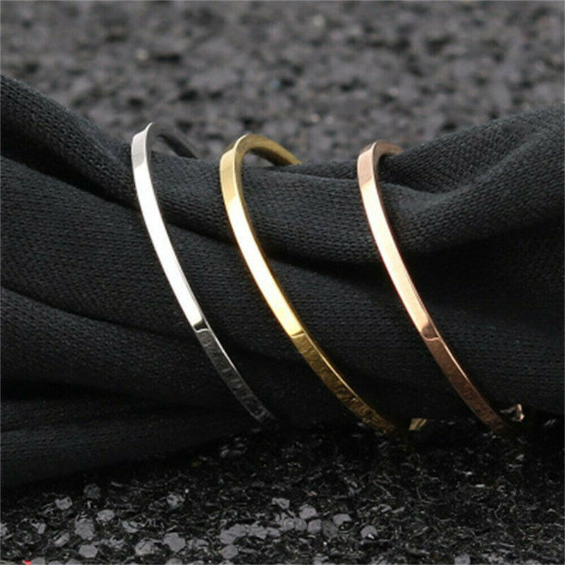 Womens Glossy Circle Ring Electroplated Copper Band Simple Elegant Design For Everyday Wearing Fashion Jewelry
