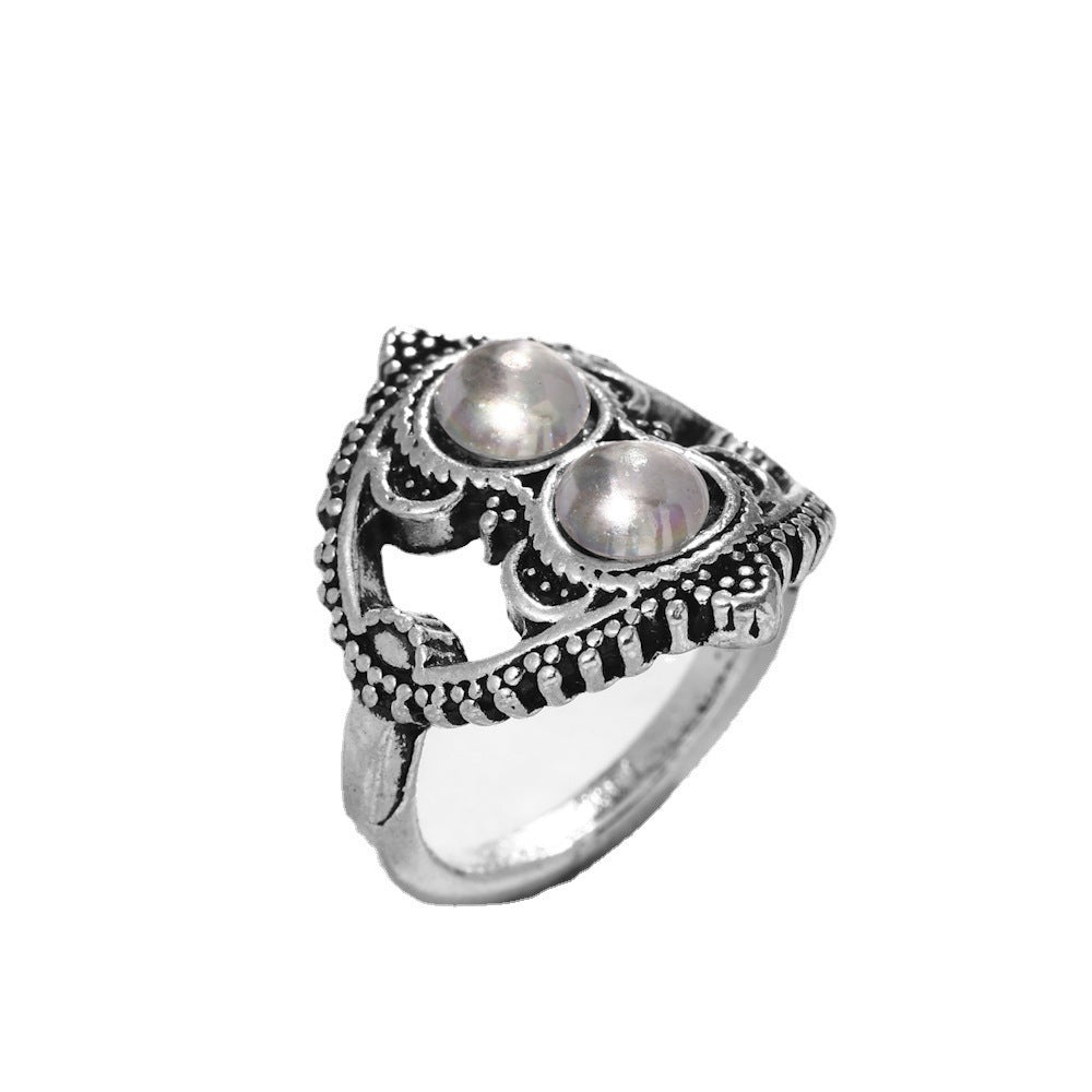 Dragon Tortoise Tail Ring Unique Geometric Alloy Statement Ring for Women and Men Unisex Electroplated New Design