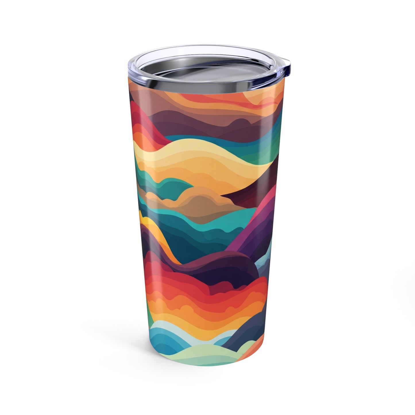 Twenty Ounce Metal Travel Mug With Vacuum Insulation Leak Proof Spill Resistant Lid For Hot Or Cold Beverages