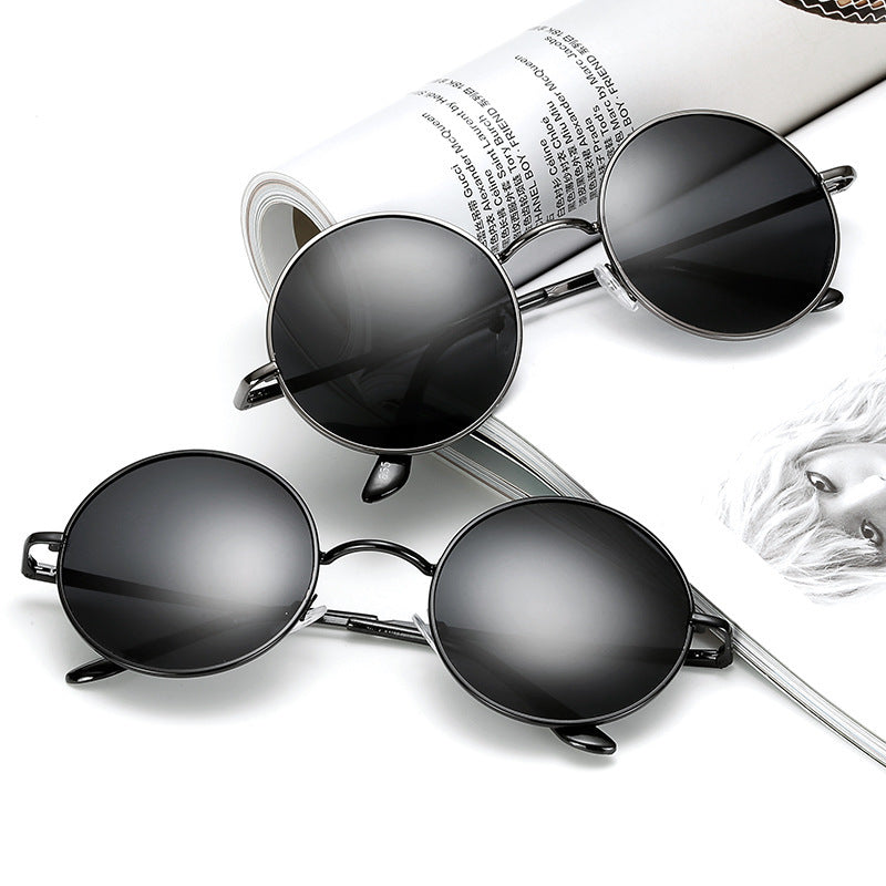 Polarized Vintage Metal Frame Sunglasses UV400 Resin Lens 99 Percent Light Transmittance Durable All Day Comfort