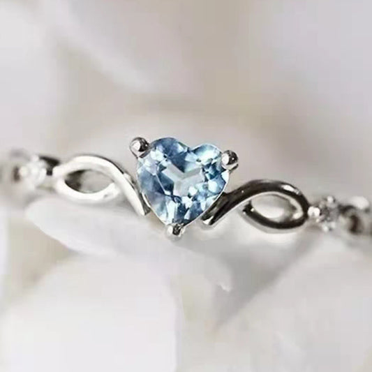 Women Silver Ring Inlaid Gems Mosaic Geometric Design 925 Sterling Silver Electroplated Jewelry Gem Inlay Mosaic Finish