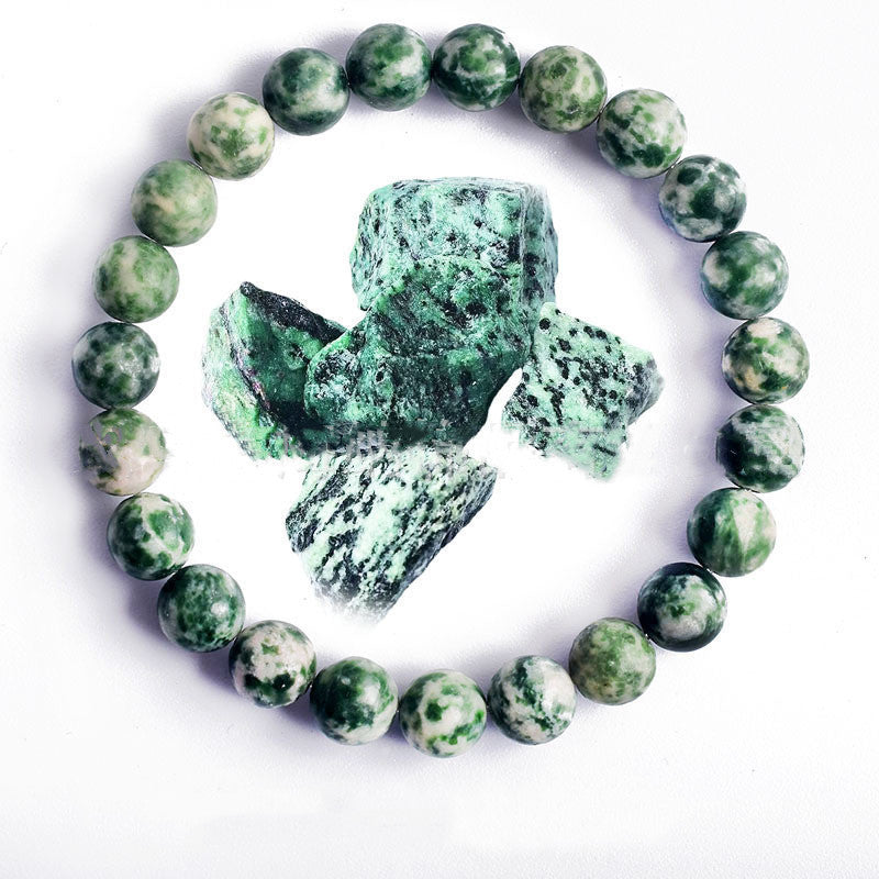 Unisex Bead Bracelet Natural Stone Hand Polished Vintage Geometric Spherical Design for Women and Men Elegance