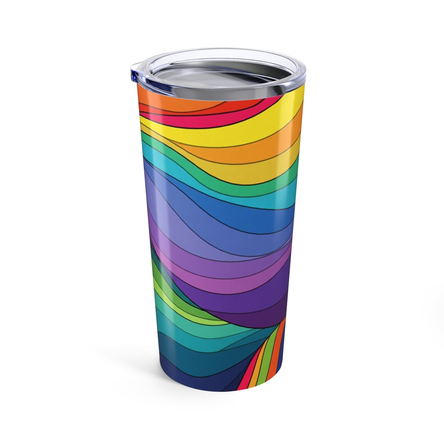 20 Oz Stainless Steel Tumbler Printed Design Travel Coffee Cup Double Wall Vacuum Insulated Spill Resistant Hot