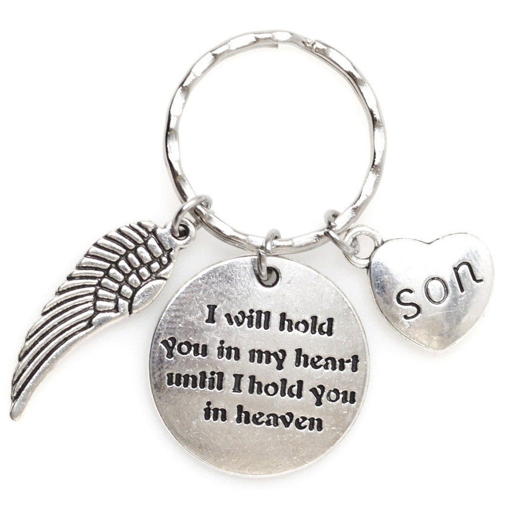 Unisex Wings Keychain Pendant For Family Members Durable Zinc Alloy Metal Key Chain Accessory Sisters Brothers