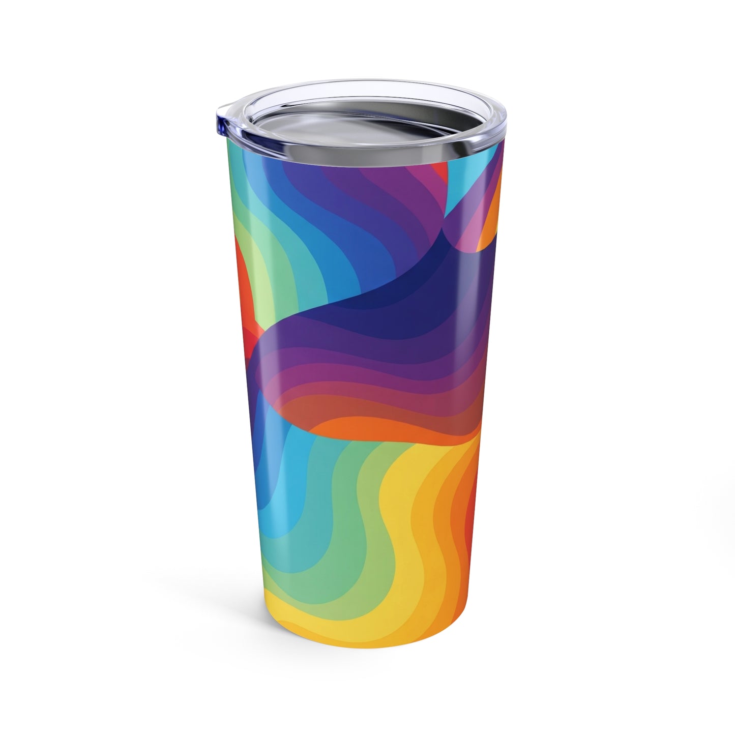20 Ounce Steel Coffee Cup With Printed Pattern Double Wall Insulation Spill Resistant Leak Proof Travel Mug With