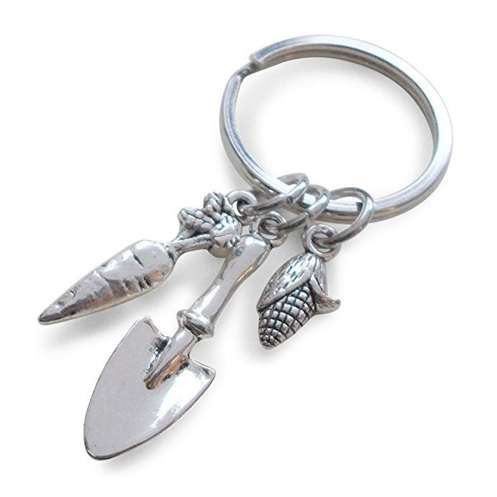 Gardener Keychain For Women Gardening Gift Antique Silver Zinc Alloy Keychain Fashion Accessory Durable Keychain