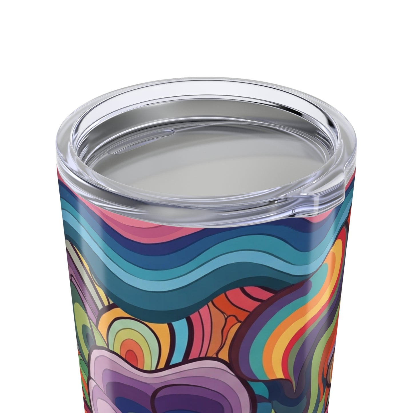 20oz Stainless Steel Tumbler With Printed Graphic Vacuum Insulated Spill Resistant Thermal Mug For Hot And Cold