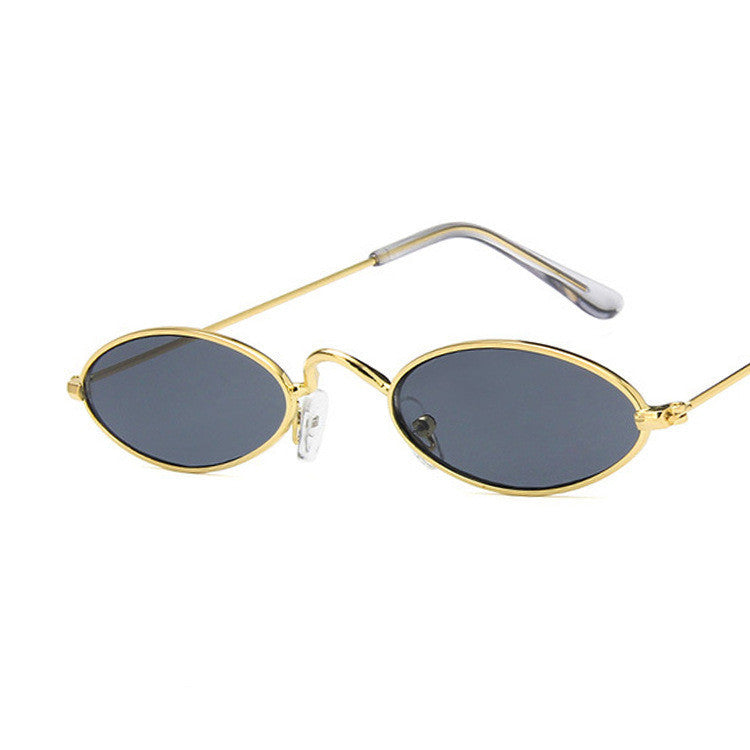 Oval Sunglasses Retro Metal Frame Eyewear For Women And Men Resin Lens Fashion Shades New Design Sun Glasses