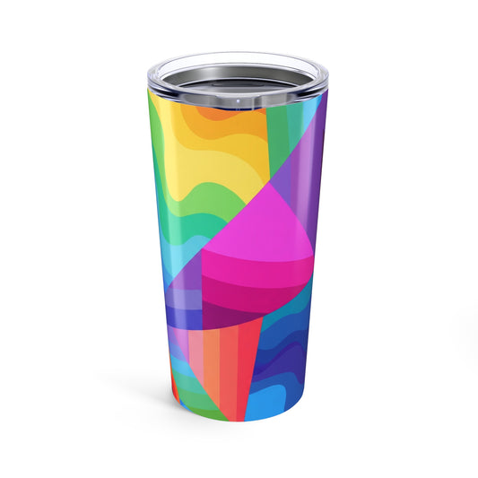 20 Oz Stainless Steel Printed Coffee Cup With Double Wall Insulation Leak Proof Lid For Travel