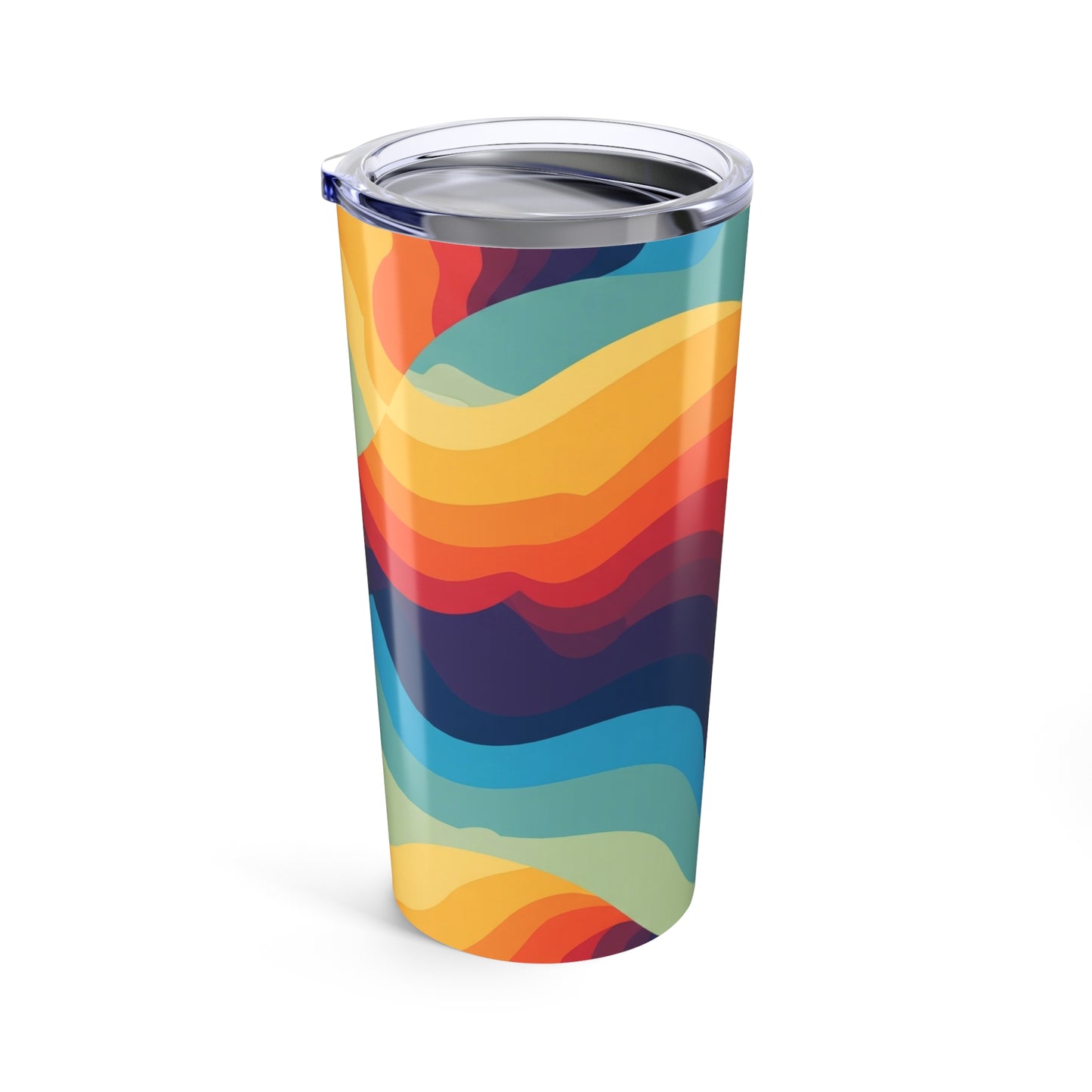 20oz Stainless Steel Printed Travel Mug Double Wall Vacuum Insulated Spill Resistant Durable Beverage Container