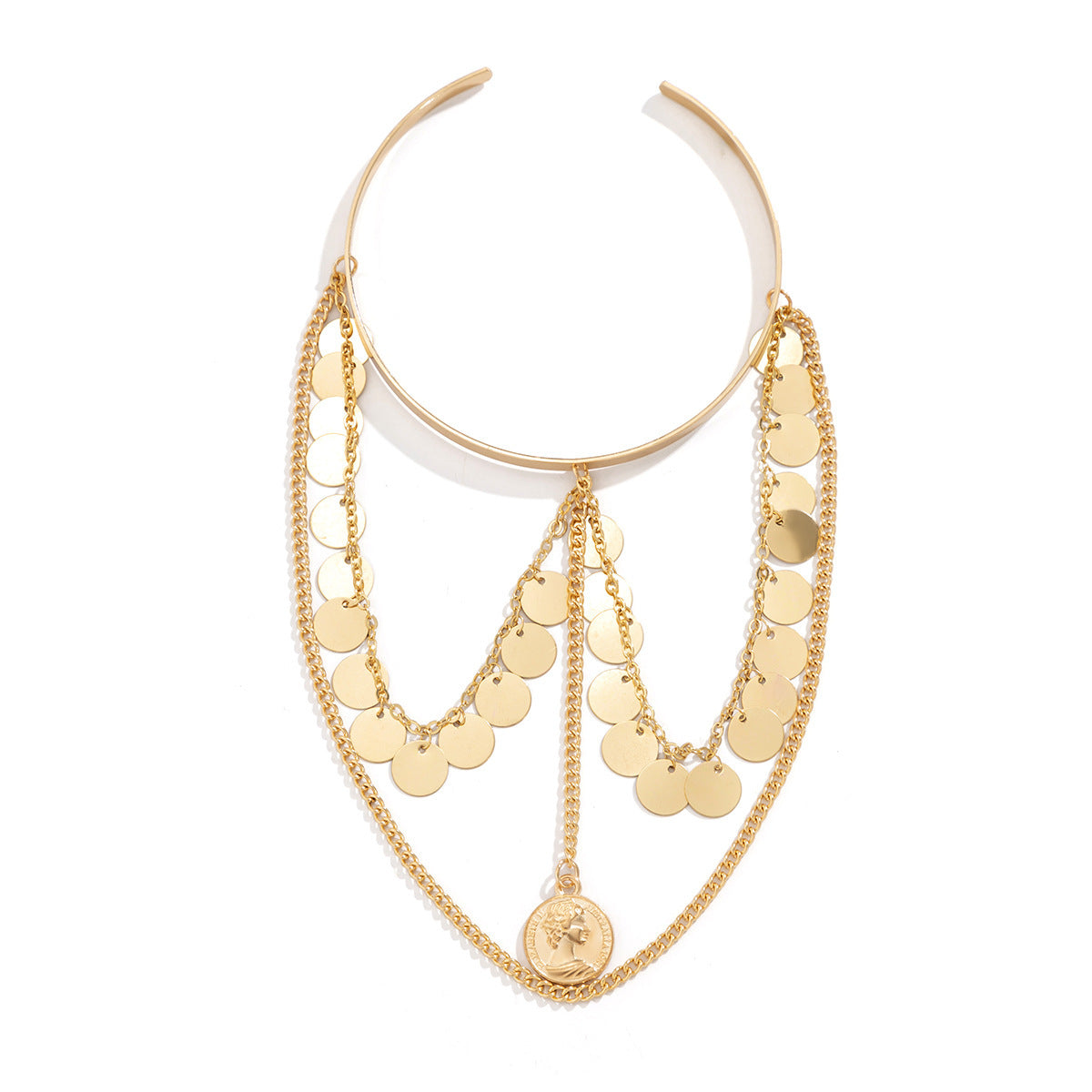 Gold Plated Iron Bracelet For Women Simple Versatile Bangle Jewelry Gift Trendy Wrist Accessory Everyday Fashion