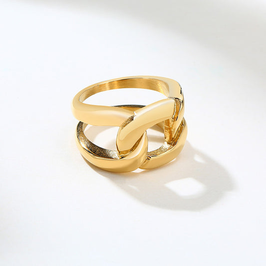 Stainless Steel Cast Chain Ring Empty Holder Jewelry Display Stand for Ring for Store Display and DIY Projects