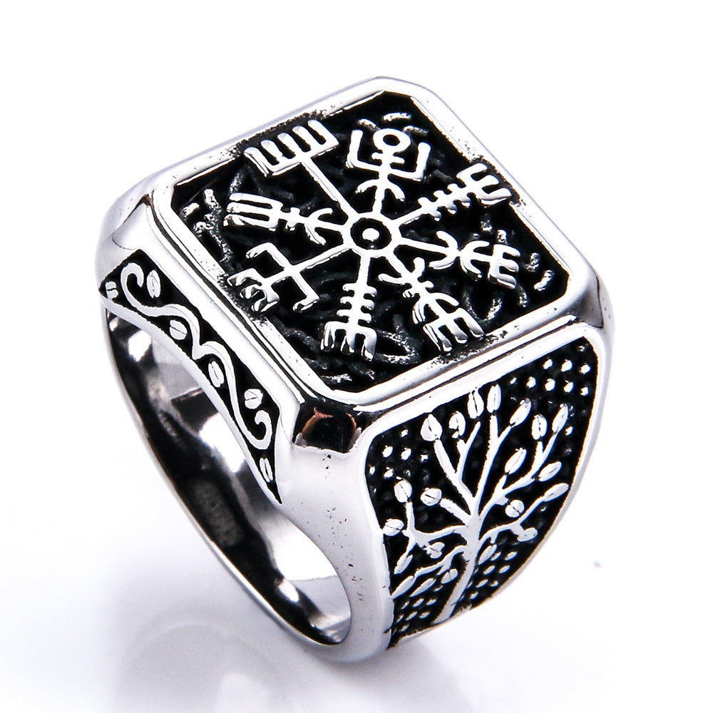 Vintage Style Mens Stainless Steel Ring Minimalist Fashion Jewelry For Everyday Wear Classic Accessory For Men