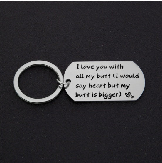 Couple Keychain Valentines Day Gift For Him Or Her Stainless Steel Keychain Anniversary Gifts Wherever You Go Come Back