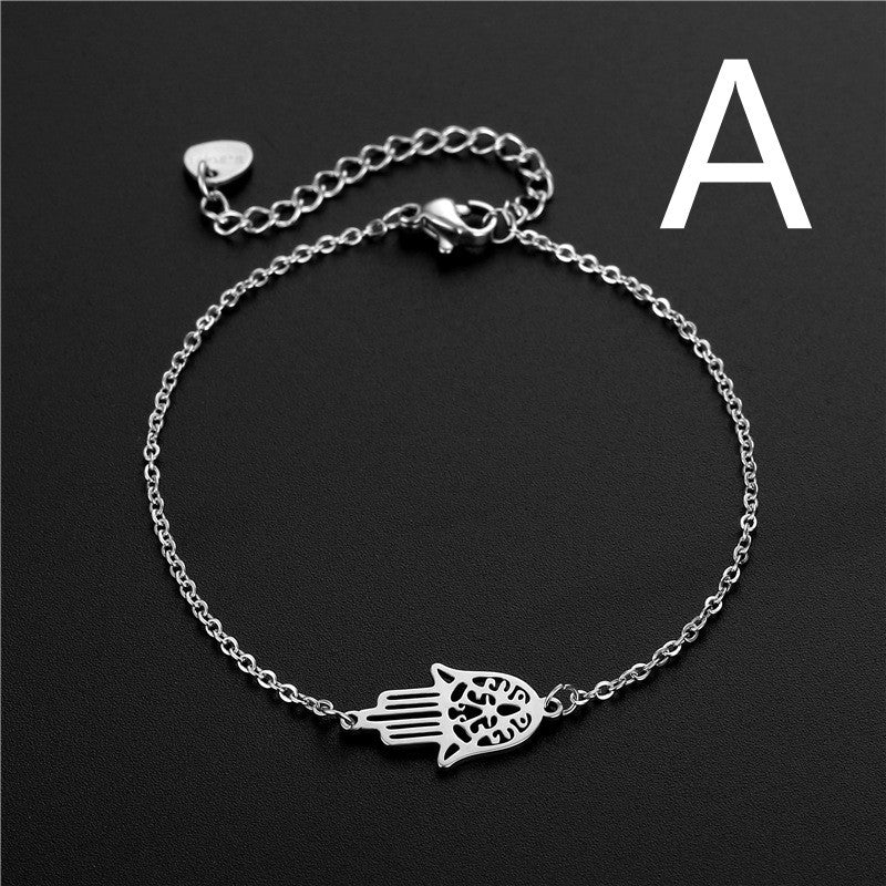 Geometric Stainless Steel Bracelet Bangle for Men and Women Hip Hop Silver Jewelry Trendy Urban Accessory Gift