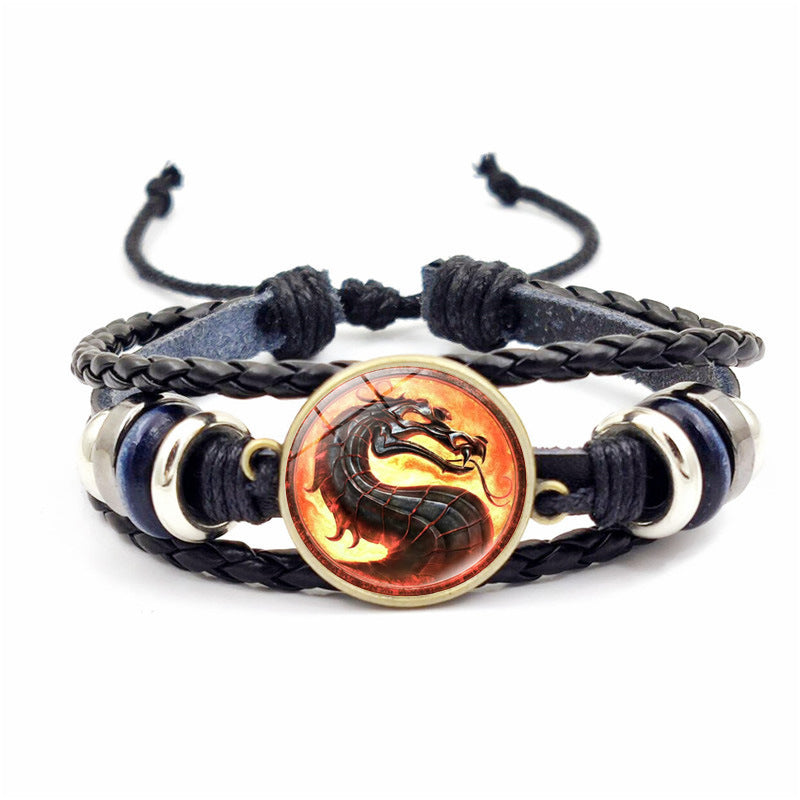 Unisex Woven Bracelet Constellation Design Alloy Bangle