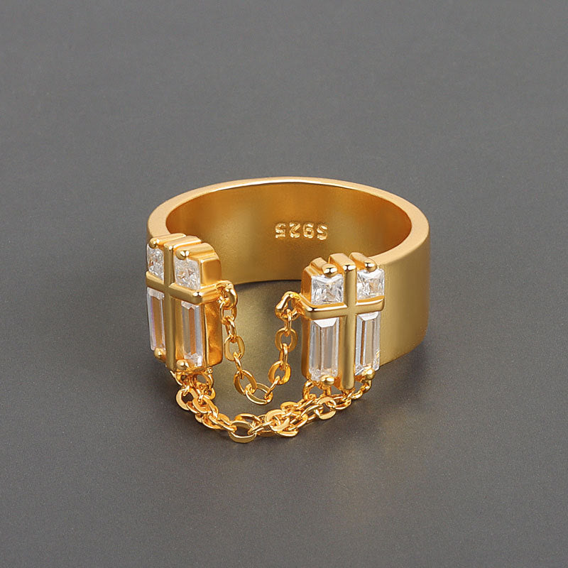 Adjustable Geometric Copper Ring Electroplated Finish Trendy Fashion Accessory For Women And Men Durable Wear Youth Gift