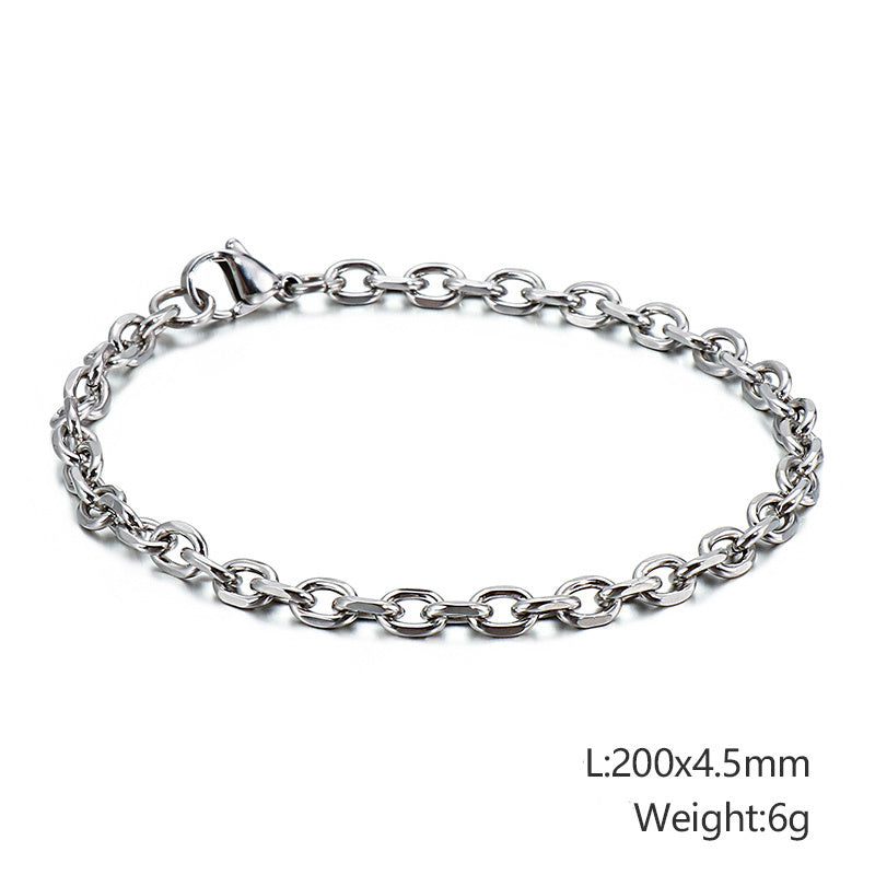 Polished Stainless Steel Bracelet for Men and Women Titanium Steel Hip Hop Bangle Punk Style Unisex Wear Today