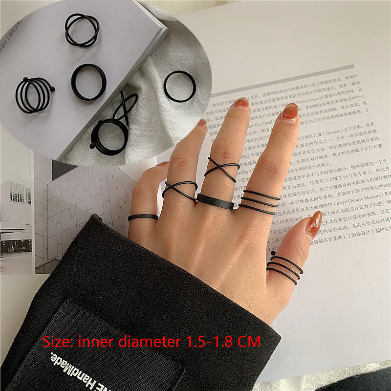 Womens Geometric Rings Set Of 6 Alloy Knuckle Rings Stacking Fashion Jewelry For Women And Girls For Daily Wear