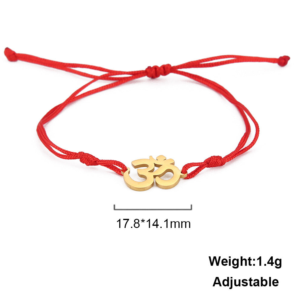 Unisex Infinity Symbol Gold Plated Stainless Steel Bracelet