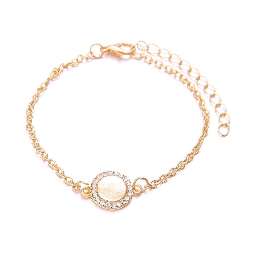 Womens Alloy Bracelet Map Design Electroplated Jewelry