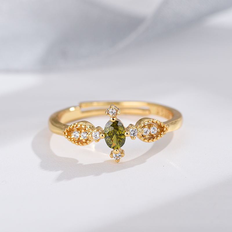 Open Mouth Zircon Ring For Women Diamond Studded Ellipse Geometric Korean Jewelry Everyday Sparkle Always For Her