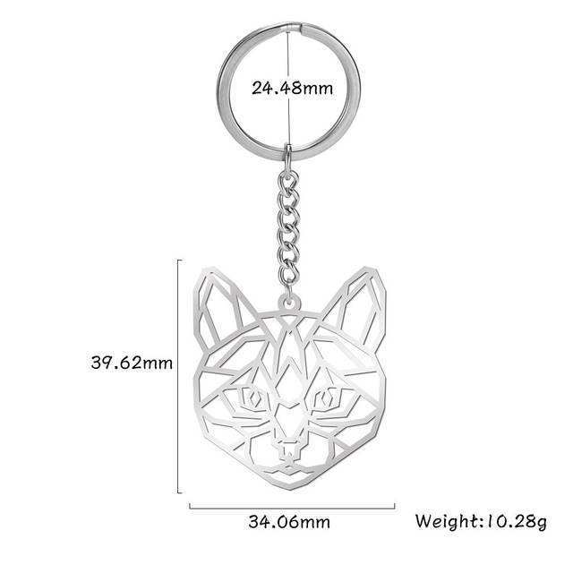 Animal Stainless Steel Key Ring Keychain For Men And Women With Various Animal Designs Durable Non Rusting Dog