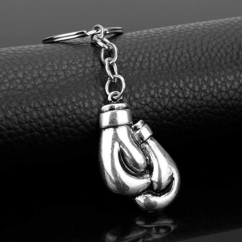 Womens Boxing Gloves Keychain Electroplated Alloy Pendant European American Style Gift for Women Elegant Style