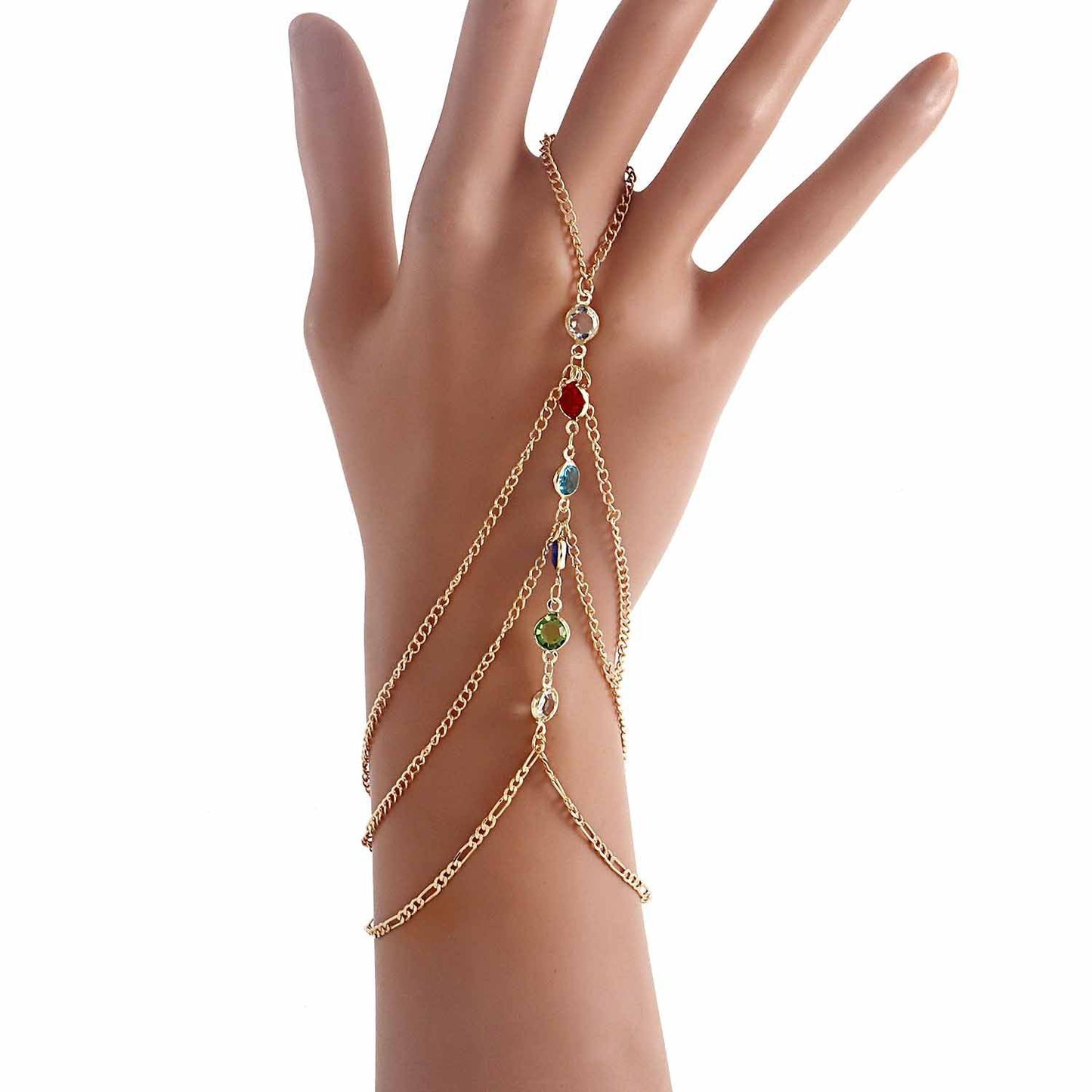 Womens Fashion Pearl Bracelet Set Alloy Metal Geometry Bangle Punk Jewelry Gift For Girls Color Matching Chic Design