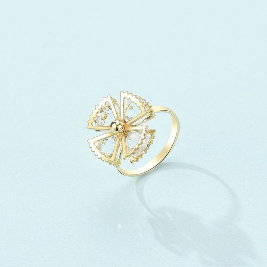 Geometric Copper Ring For Women Stylish Fashion Accessory Jewelry With Modern Design Perfect For Everyday Wear