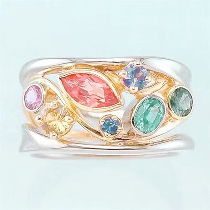 Womens Geometric Wave Line Ring Silver Electroplated Alloy Bracelet With Gang Drill Ornament Korean Design Fashion