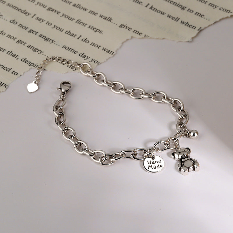 Copper Electroplated Geometric Tassel Bracelet With Gypsophila Beads For Her Gift Style Jewelry Everyday Style