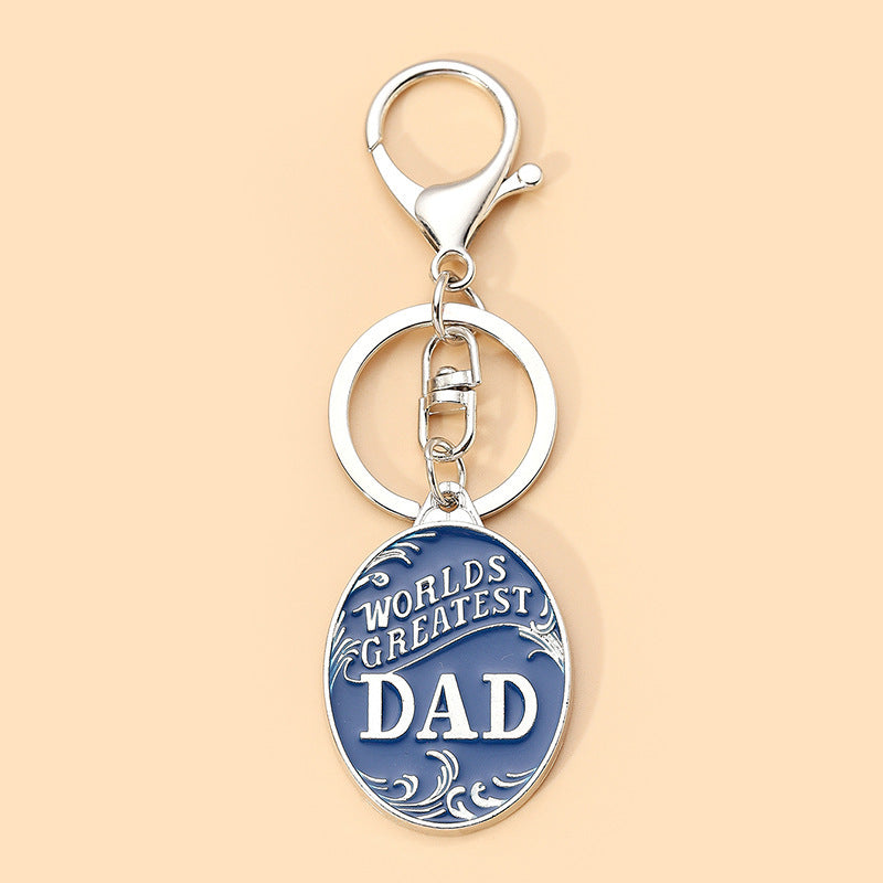 Dad Keychain Gift Idea Alloy Key Accessory Stylish Keyring For Men Fathers Day Gift For Loved Ones For Him Now