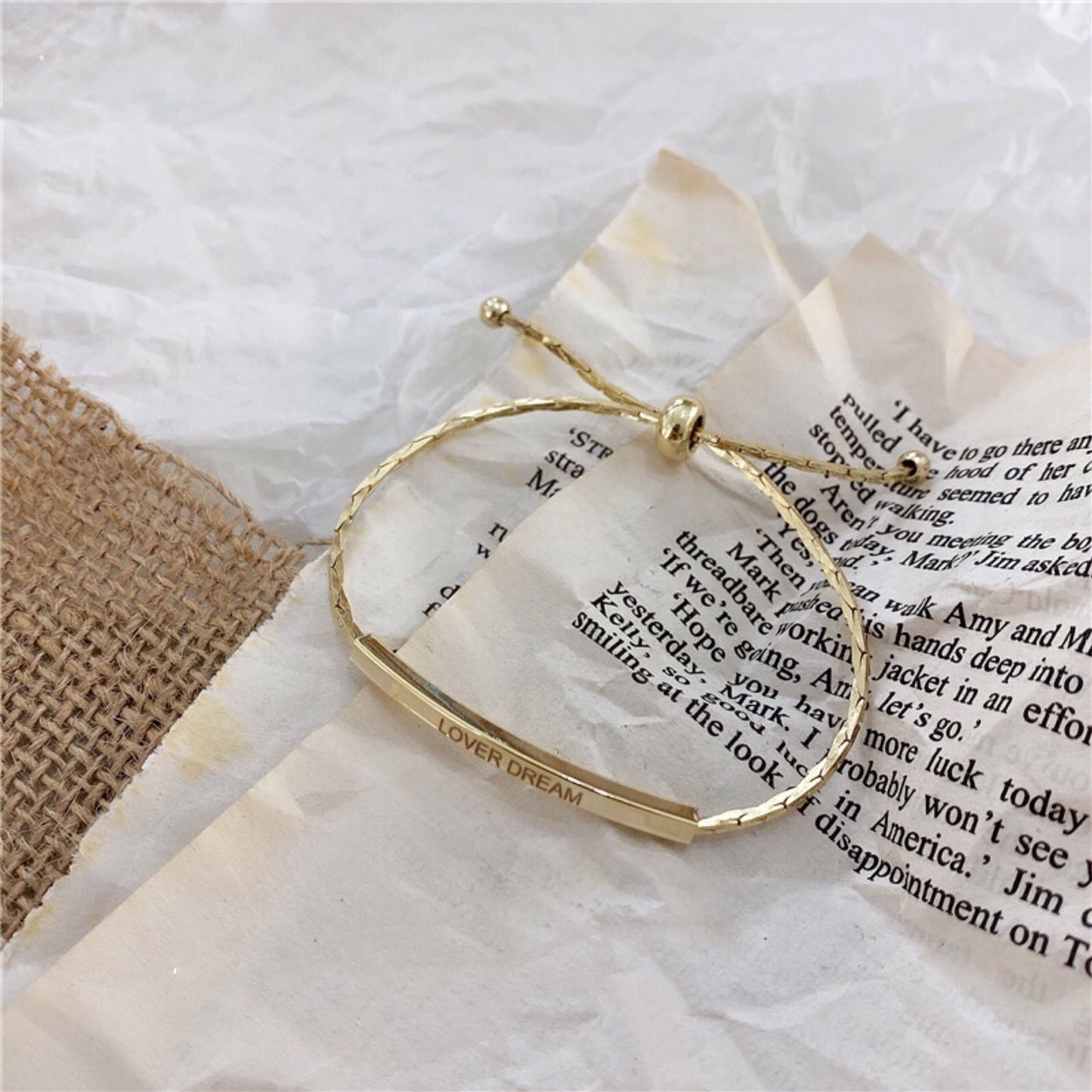 Unisex 925 Silver Letters Bracelet Minimal Fashion Jewelry