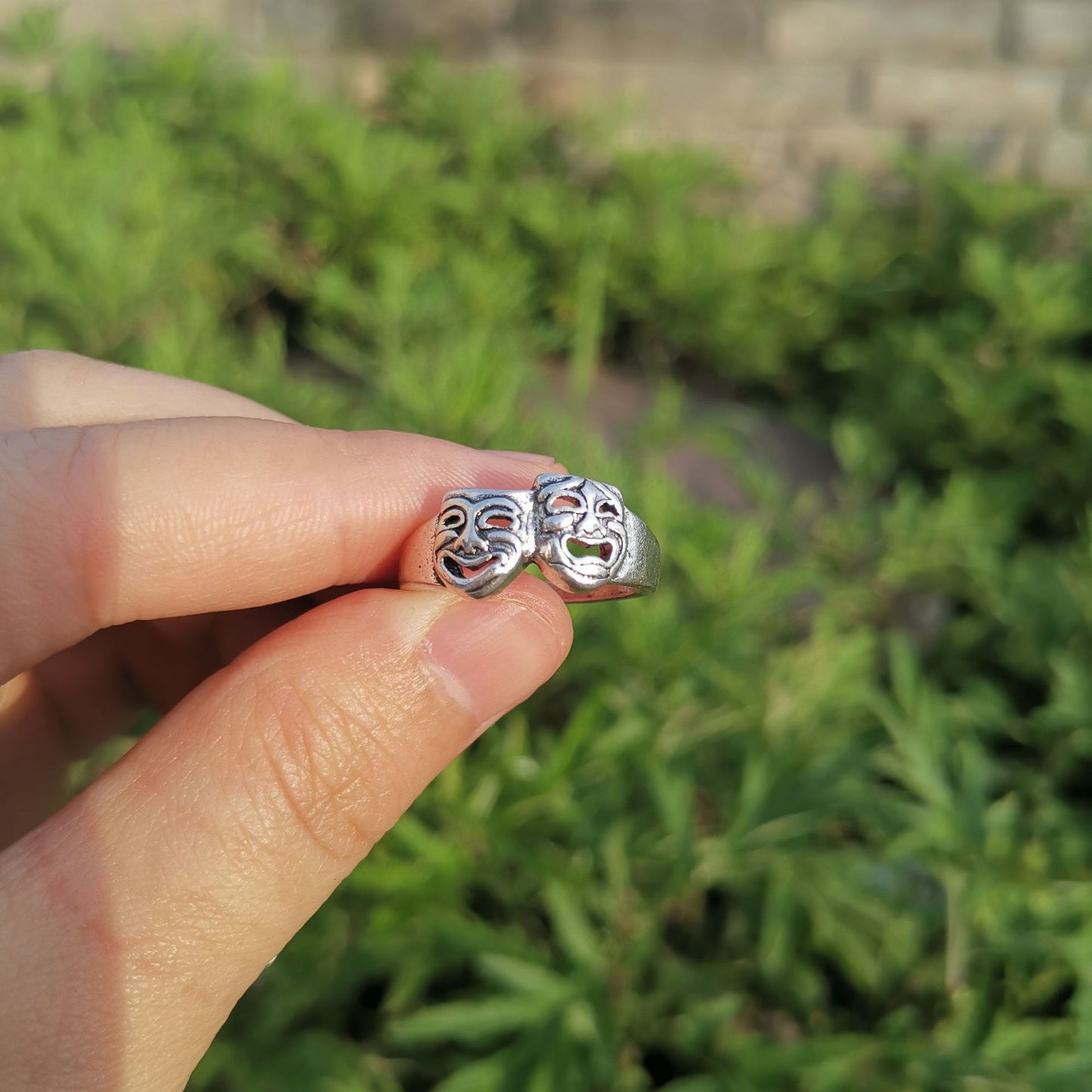 Unisex Vintage Ring Dark Silver Alloy with Heart Skull Flower and Geometric Animal Elements Anniversary Wedding