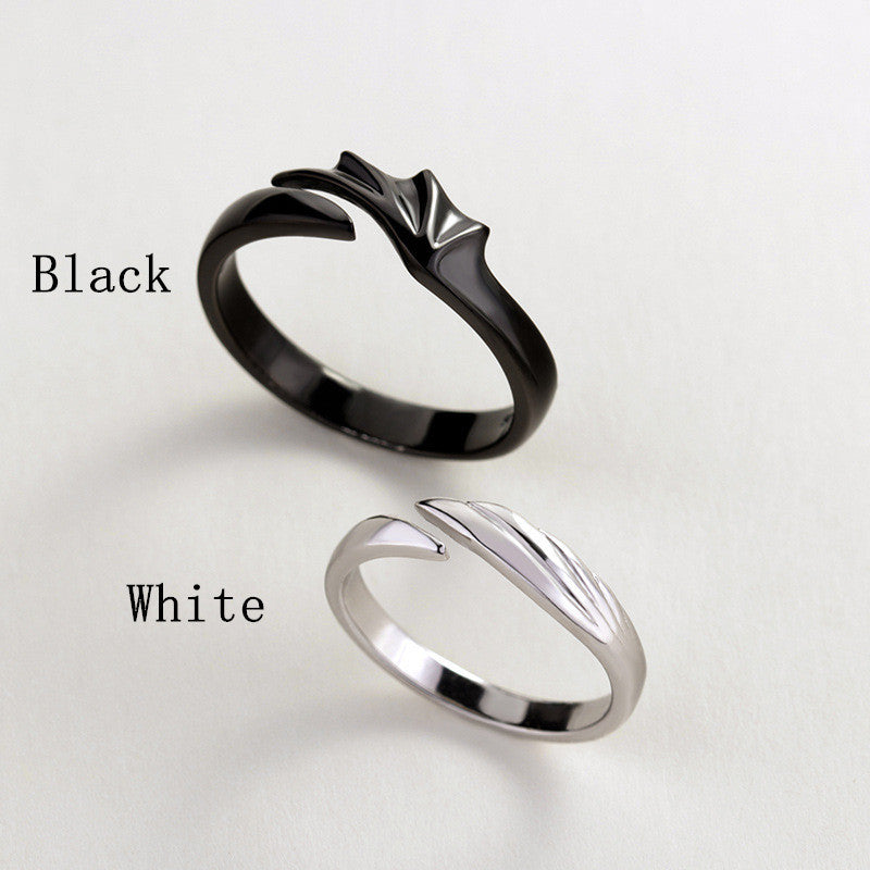 Couple Rings Set 925 Sterling Silver Personalized Matching Rings For Him And Her Adjustable European American