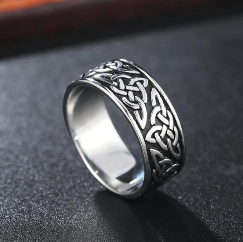 Titanium Ring Retro Punk Rock Style For Men Stainless Steel Band Jewelry Gift For Him Vintage Everyday Wear It