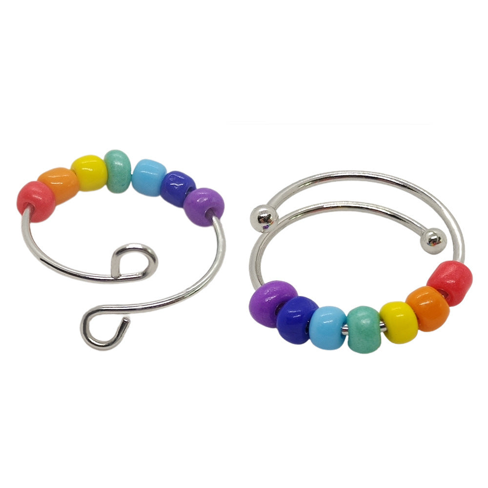 Unisex Geometric Open Ring With Copper Finish Adjustable Fashion Jewelry For Women And Men Great Gift For Any Occasion