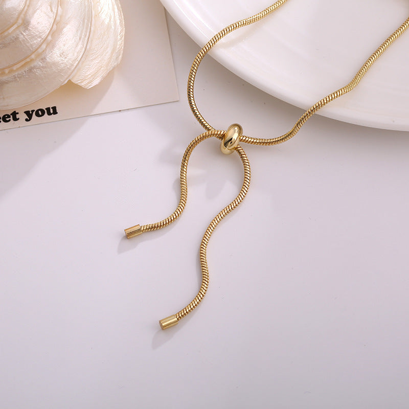 Geometric Alloy Bracelet For Women Adjustable Chain Jewelry Gold Tone Elegant Design Gift For Her Everyday Use
