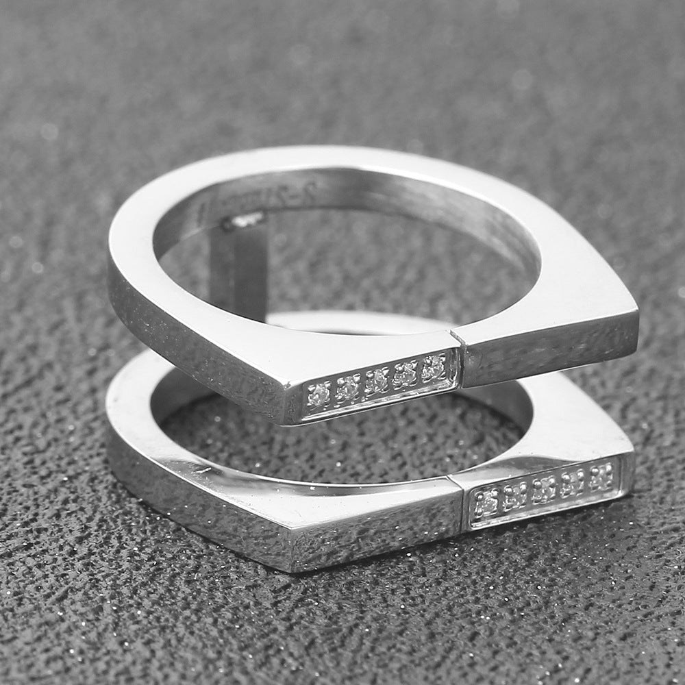 Stainless Steel Ring for Women and Men Fashion Jewelry Band Steel Gold Color Sizes 6 7 8 9